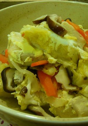 高野豆腐と野菜の卵とじ-レシピのメイン写真