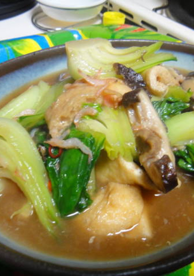 青梗菜と油揚げの炒め煮-レシピのメイン写真