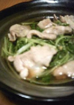 豚肉＋水菜の炒め煮-レシピのメイン写真