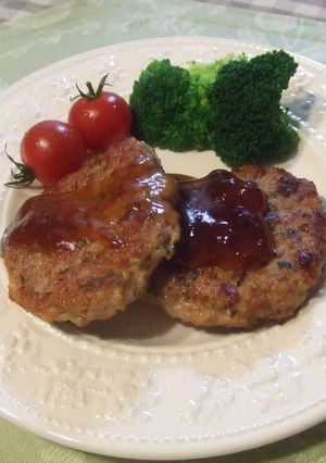 しそ入り鶏バーグ甘酢ソース-レシピのメイン写真
