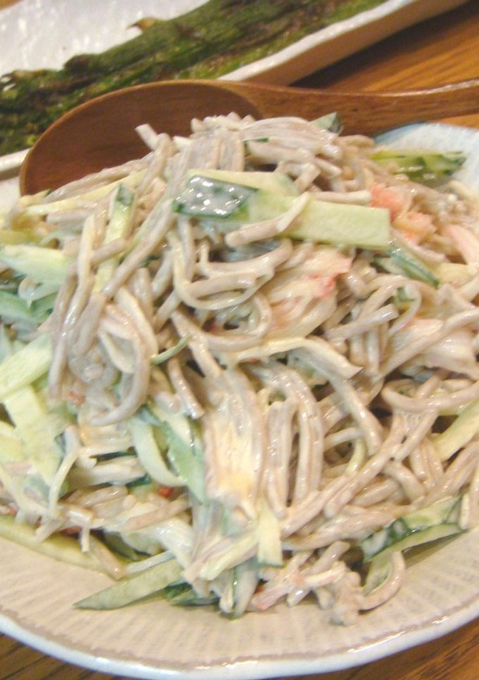 余った蕎麦で出来る♬和風マヨサラダ-レシピのメイン写真
