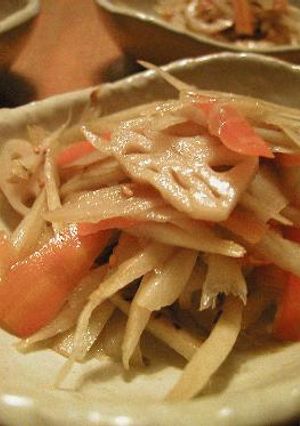 薄口醤油で作るキンピラ-レシピのメイン写真