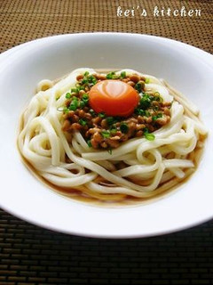 ピリ辛!冷やし納豆うどん。-レシピのメイン写真