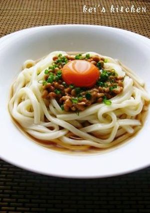 ピリ辛！冷やし納豆うどん。-レシピのメイン写真