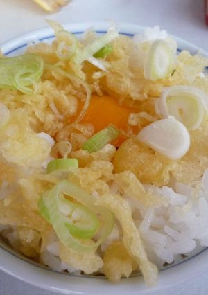 スペシャル揚げ玉たまごかけご飯-レシピのメイン写真