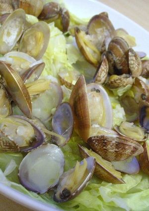 キャベツが美味しい！アサリの酒蒸し♪-レシピのメイン写真