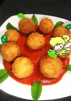 モッツァレラチーズとトマトのプチコロッケ-レシピのメイン写真
