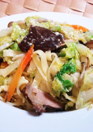 弁当庵珍料理「チャンポン風簡単うどん煮」-レシピのメイン写真
