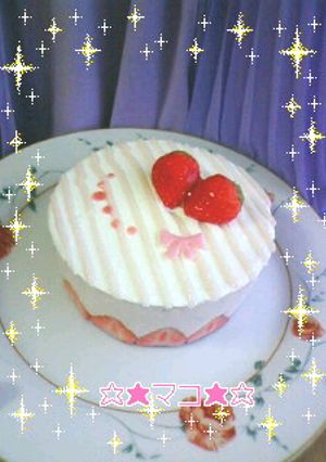 ＊ｲﾁｺﾞ&ﾎﾜｲﾄﾁｮｺﾑｰｽｹｰｷ＊-レシピのメイン写真
