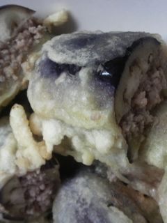 茄子のひき肉はさみ揚げ-レシピのメイン写真