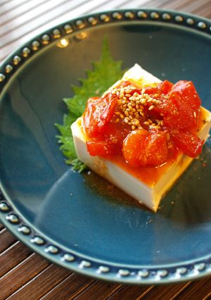 オイスタースパイシーとまとソースｄｅ冷奴-レシピのメイン写真