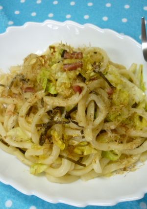 塩こんぶDE焼うどん-レシピのメイン写真
