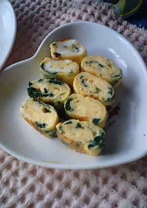 離乳食後期★ほうれん草のたまご焼き-レシピのメイン写真