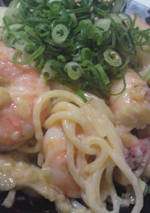 海老マヨネギまみれパスタ-レシピのメイン写真