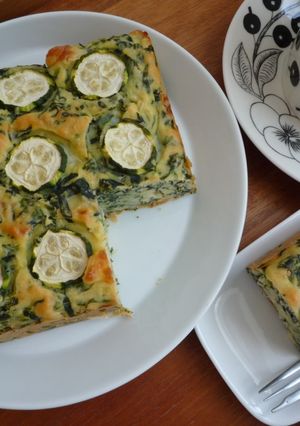 ほうれん草とズッキーニのケークサレ-レシピのメイン写真