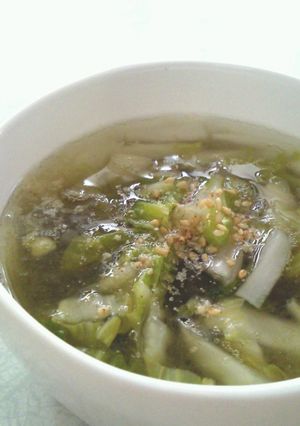 残った白菜の漬物で・・・簡単お吸い物-レシピのメイン写真