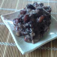 รูปของ 黒豆の鬼まんじゅう風