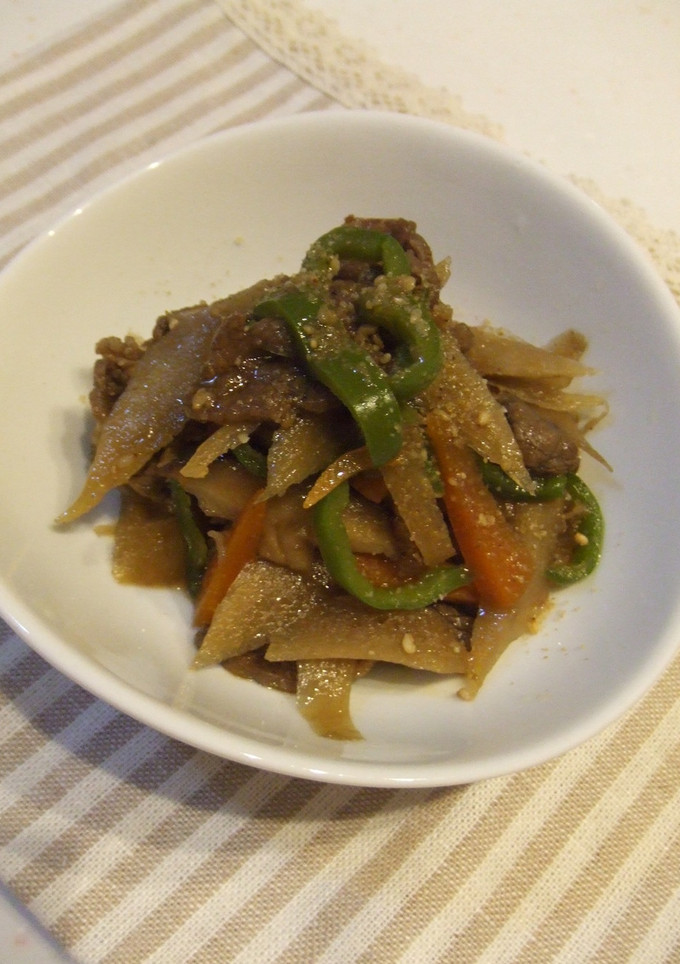 定番☆牛肉とゴボウの炒め煮-レシピのメイン写真