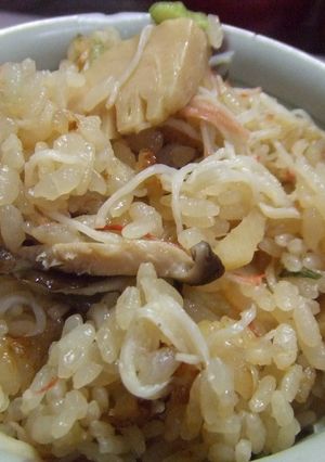 たけのことカニカマの炊き込みご飯-レシピのメイン写真