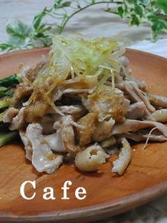 蒸し鶏のごまだれ-レシピのメイン写真