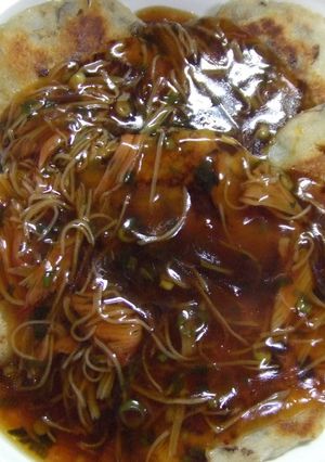 蓮根おからハンバーグのカニカマあんかけ-レシピのメイン写真