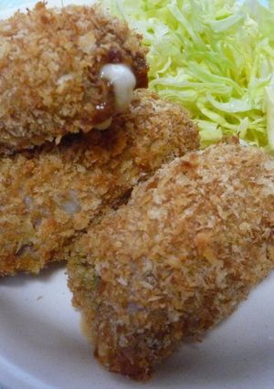 デミソースをin♪チーズのしそ巻きカツ-レシピのメイン写真