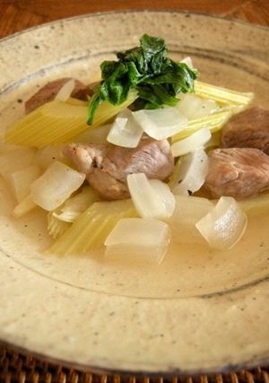 豚肩ロースとセロリの白ワインビネガー煮-レシピのメイン写真