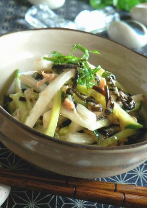 長いもとツナの塩昆布酢和え-レシピのメイン写真
