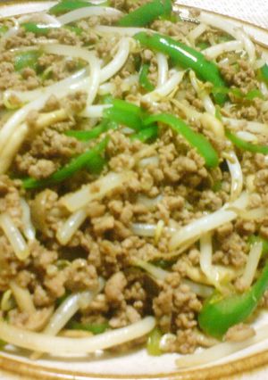 青椒肉絲風味ピーマンとひき肉炒め-レシピのメイン写真