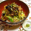 *速攻1品!豚ネギ塩昆布のバター丼*