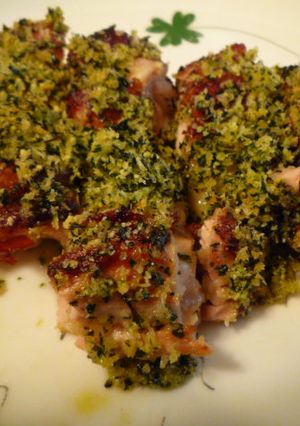 鶏もも肉の香菜とパン粉のジューシー焼き-レシピのメイン写真