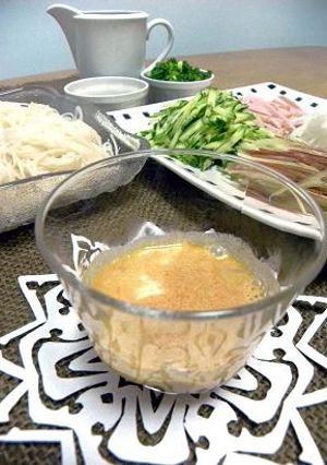 素麺に☆ピリ辛ピーナッツつゆ☆-レシピのメイン写真