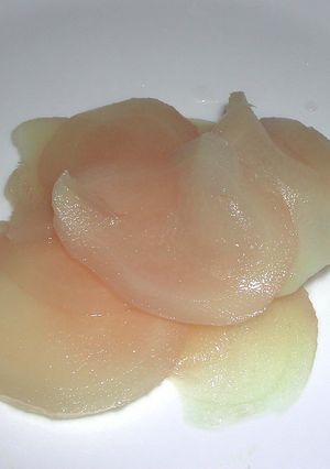 うっすらピンクの新生姜甘酢漬け-レシピのメイン写真
