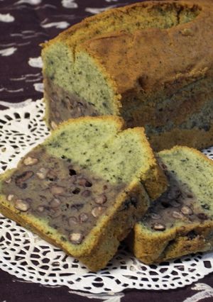 草餅風よもぎと小豆の和パウンド-レシピのメイン写真