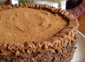 バナナチョコレートケーキ　生クリーム-レシピのメイン写真