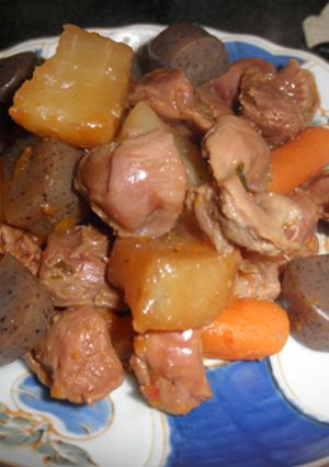 鶏の砂肝と大根のオイスターソース甘辛煮-レシピのメイン写真
