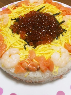 *海鮮ちらし寿司ケーキ*-レシピのメイン写真