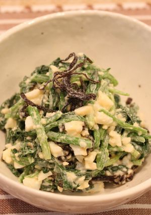 塩昆布で簡単♪ほうれん草のサラダ-レシピのメイン写真