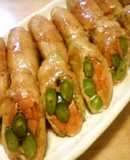 ☆いんげんとにんじんの豚肉巻き☆