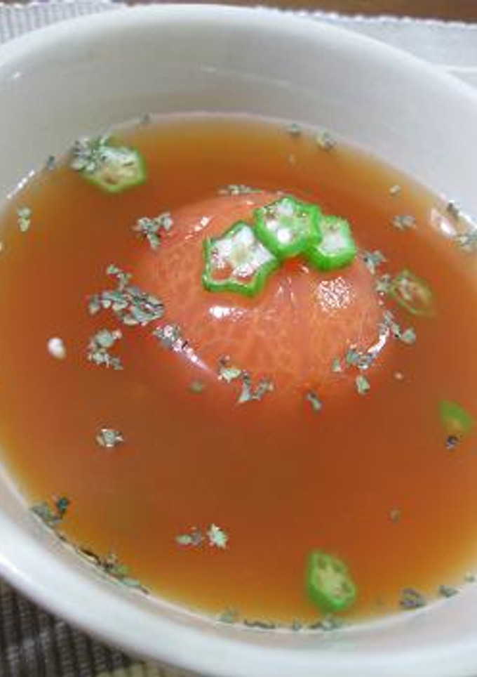 丸ごとトマトの冷たいスープ-レシピのメイン写真