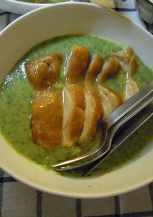 鳥もも肉の燻製☆ねぎソース-レシピのメイン写真
