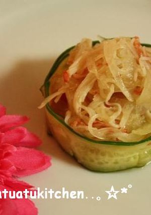香りの箱（かにかま）でやさしい酢の物❤-レシピのメイン写真