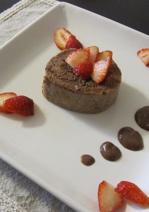 ノンオイル♪ 簡単チョコロールケーキ-レシピのメイン写真