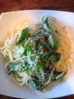 オクラとじゃこの和風パスタ-レシピのメイン写真