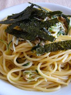ツナとみずなの和風パスタ-レシピのメイン写真
