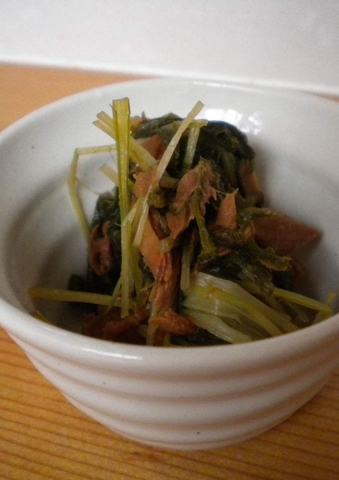 ささっと簡単♪水菜と味付けツナのさっと煮-レシピのメイン写真