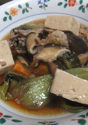 エバラすき焼きのタレｄｅ簡単牛肉と野菜煮-レシピのメイン写真