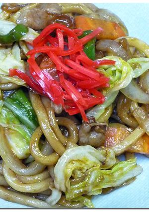 キャベツたっぷり ♪ソース 焼うどん ♪-レシピのメイン写真