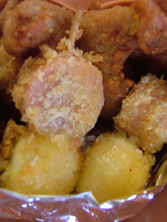おさかなのソーセージとうずらの卵の串揚げ-レシピのメイン写真