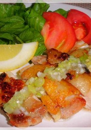 ねぎ塩だれをかけて ♪カリカリチキン-レシピのメイン写真